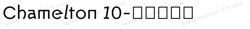Chamelton 10字体转换